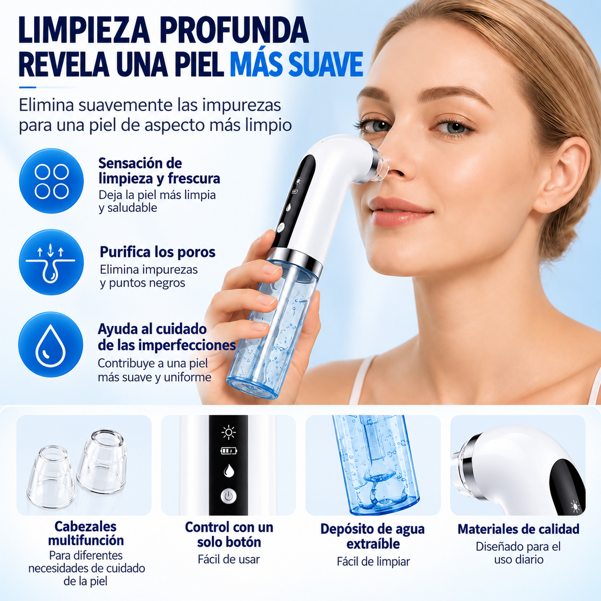 Limpiador Facial con Microburbujas