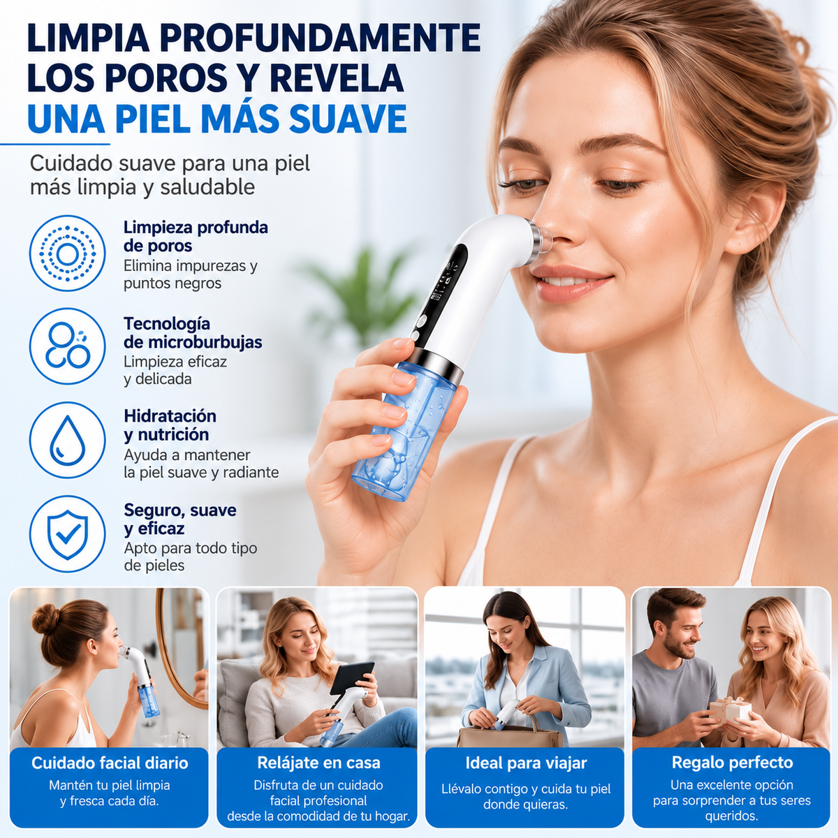 Limpiador Facial con Microburbujas